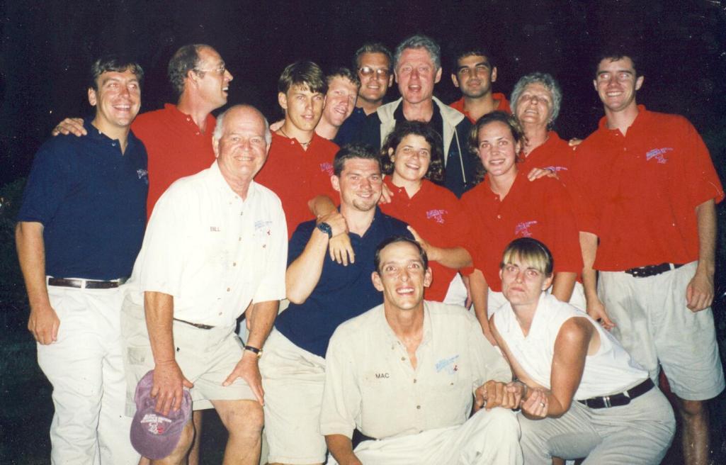 Pres Clinton with the Clambakers
